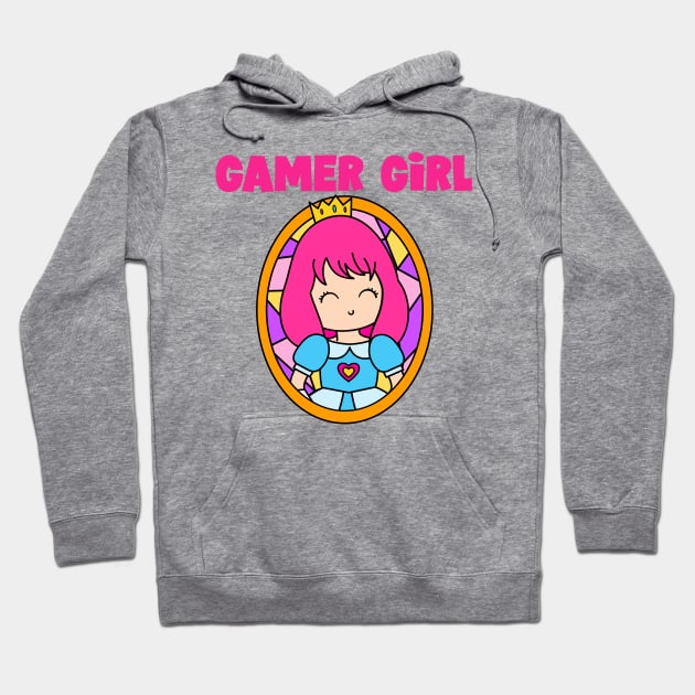 Gamer Girl Princess Design Hoodie by mattserpieces